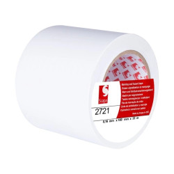 Taśma oznaczeniowa ostrzegawcza 100mm/33m biała 2721 SCAPA