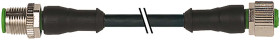 Przewód czujnik-siłownik ze złączem Złącze M12 liczba rdzeni 3 długość 2m Rodzaj A Męskie Złącze B Złącze M12