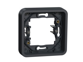 MUREVA STYL Podstawa podtynkowa 1 pojedyncza z pazurkami montażowymi IP55 antracyt MUR34108 SCHNEIDER ELECTRIC