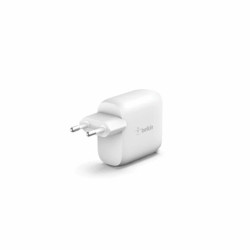 Belkin Dual USB-A Wall Charger, 12W X2, WHT