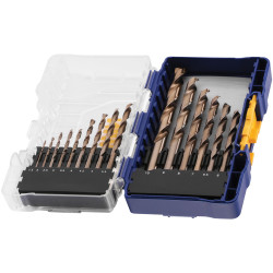 IRWIN&#xAE; IW3036501 HSS Cobalt Drill Bit Set, 15 Piece