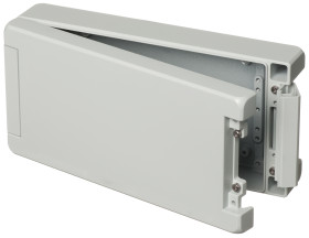 Obudowa Aluminium szerokość zew. 128 mm długość zew. 259 mm wys. zew. 60 mm Bopla IP66, IP68 Jasnoszary