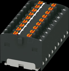 3002783 PTFIX distributor block, 18x1.5, black