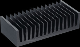 SK 85/75/SA Heat sink 75mm 1.2 K/W black anodised