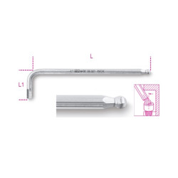 Klucz imbusowy Jednostki brytyjskie BETA L