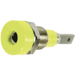 St&#xE4;ubli 230030-24 LB-I2R jack socket 2mm pin yel vertical insulated 1pc
