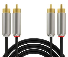 PRZEWOD 2*RCA 2.5M METAL