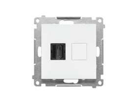 SIMON 55 Gniazdo HDMI biały mat TGHDMI.01/111 KONTAKT SIMON