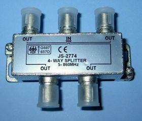 R-4 ROZDZIELACZ TV 1-&gt;4 FV-4 5-860MHz