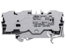 Złączka szynowa 3-przewodowa 6mm2 szara 2006-1301 TOPJOBS