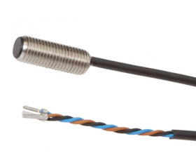 Czujnik indukcyjny M8x1 dł: 22mm zabudowany Sn: 2mm 10-30V DC PNP NO kabel 2m PUR IP67 IB08C355