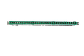 Listwa przyłączeniowa 35-otworów zielona IP2xZ35 004838