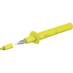 St&#xE4;ubli 669112-24 PP-115/4 safety probe CAT II yellow &#xD8;4mm with cap