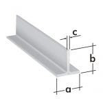 TA20X20_2/1000 Teownik aluminiowy 20x20 mm - grubość: 2 mm - długość 1000mm