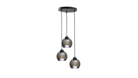 Lampa Wisząca Nowoczesna 3X E27 Yuno Black