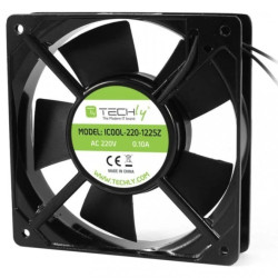 wentylator 120x120x25 mm 220V AC Aluminiowy Techly