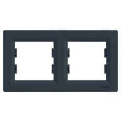 ASFORA Ramka 2-krotna pozioma antracyt EPH5800271