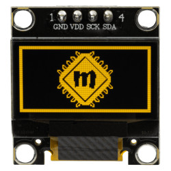 Wyświetlacz OLED 0,96" 128x64px I2C żółty