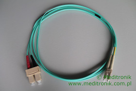 Patchcord ÅwiatÅowodowy LC-SC OM3 50/125Âµm MM duplex dÅ.2m
