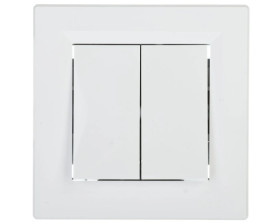 Łącznik Asfora świecznikowy biały z ramką EPH0300121