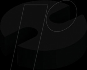 MAH 301 LED spacer for 3 mm LEDs, Ø 3,8 x 1,0 mm, PVC, black