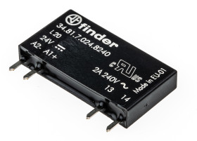 Przekaźnik półprzewodnikowy Montaż na płytce drukowanej 2 A Finder 240 V ac SPST