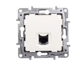 NILOE Gniazdo komputerowe pojedyncze RJ45 kat.6 UTP kremowe 664873