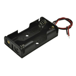 KOSZYK POJEMNIK BATERII 2xAA PŁASKI 2x R6 AA z Przewodem