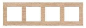 Simon 55 Ramka 4-krotna Nature Dąb jasny TRN4/185