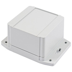 Hammond 1555EF42GY Watertight ABS Enclosure Flanged lid 90 x 90 x 62, Grey