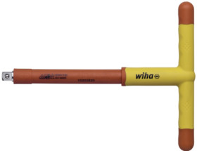 VDE 3/8 inch T-handle adapter, internal square, L 200 mm, 246187