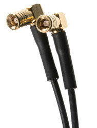 Kabel koncentryczny złącze A SMB złacze B SMB długość 500mm typ kabla RG174 Z zakończeniem