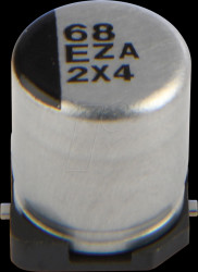 EEHZA1E680XP Polymer hybrid SMD electrolytic capacitor, 68 µF, 25 V, 6.3x7.7