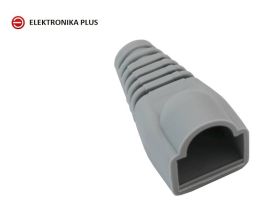 10szt. OSŁONA GUMOWA RJ45 8P8C NA PRZEWÓD SZARA