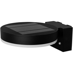 LEDVANCE 4058075392762 Endura Style Solar Single Circle Wall Sensor Blk Warm WH