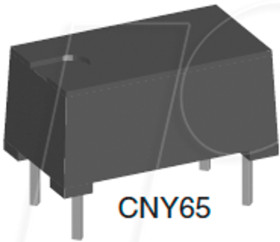 CNY65 Optocoupler, 1 fold, 50 - 300%, 32 Vceo, 50 mA, DIP-4 HV, 600 mi