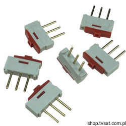 09.03201.02 Slide Switches 1K2 Gold Contacts THT SECME