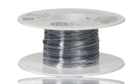 Przewód montażowy 0,03 mm² Czarny Alpha Wire PTFE 32 AWG 250 V dł. 30m 7/0.008 mm 200°C Ustawa stanu Kalifornia 65,