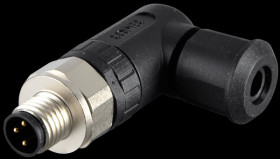 42-00025 SAL M8 x 1, 3-pin, plug, angled