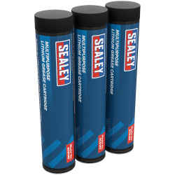 Sealey SCS140 Multipurpose Lithium Grease Cartridge 85g - Pack of 3