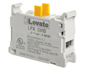 Styk pomocniczy 1R do serii Platinum, działanie z opóźnieniem, zaciski śrubowe LPXC01D