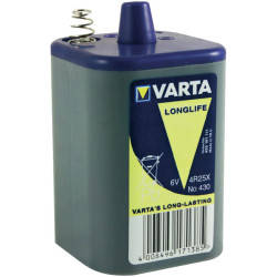 Varta 430101111 Zinc Carbon 4R25 6V 7.5Ah Battery