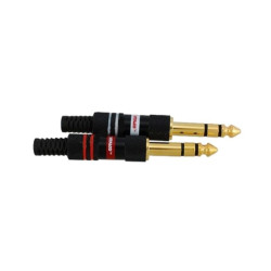 Wtyk JACK 6,3mm stereo GOLD 6mm JW780 Vitalco
