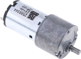 Motoreduktor DC Z przekładnią 30 obr./min 5mm 30 Ncm RS PRO