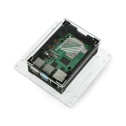 Obudowa do Raspberry Pi 4B - VESA MIS D - akrylowa czarna - PiHut TPH-006
