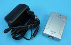 KONWERTER SYG.TV-&gt;SYG.OPT Z ZASILANIEM