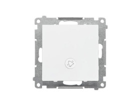 SIMON 55 Wyłącznik zwierny przycisk „dzwonek” z podświetleniem LED szybkozłącza biały mat TD1L.01/111 KONTAKT SIMON