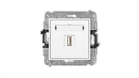 Mini Gniazdo Pojedyncze Usb-Aa 3.0 Białe Mgusb-5