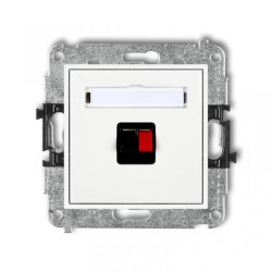 MINI Gniazdo głośnikowe pojedyncze białe MGG-1