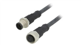M12a10ml12aflsb001 Kabel Do Czujników/Automatyki 10Pin M12-M12 1M Wtyk Wtyk